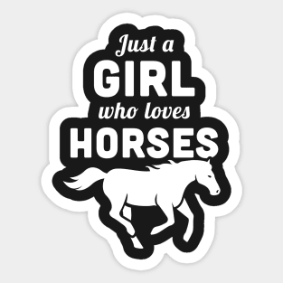 Funny Horse Girl Design | Horseback Riding Sticker